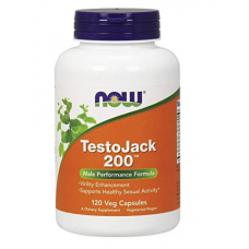 NOW Foods Suplemento TestoJack 200 (120 Cápsulas)
